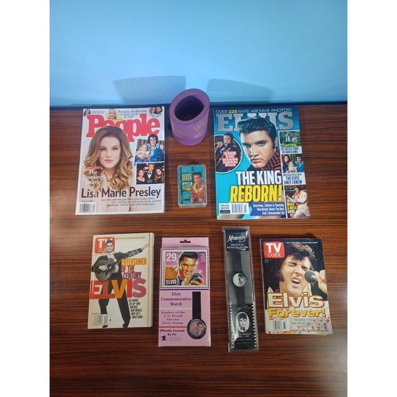 Vintage Elvis Presley Memorabilia (2)Watches Koozie Cards Magazines - Picture 2 of 16